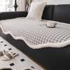 Special-Shaped Sofa Cushion Autumn and Winter High-Grade the Edge of Rabbit Hair Straight Row Sofa Cover Cloth