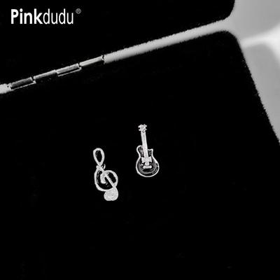 Fashion Note Guitar Asymmetrical Stud Earrings Romantic Creative Art Style Earring for Women Jewelry PD1461