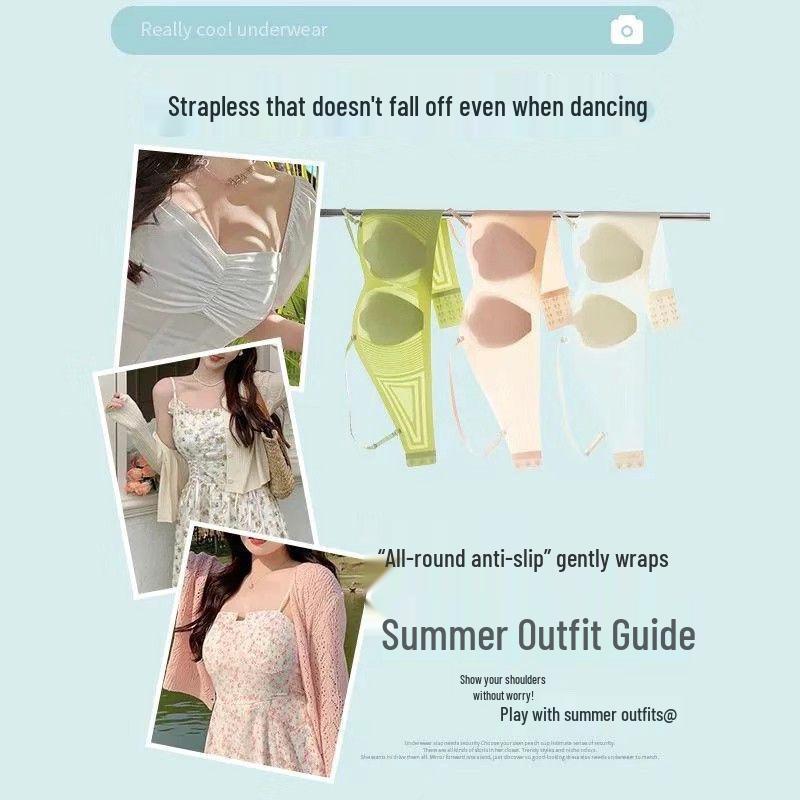 Summer Strapless Anti-Sagging Invisible Tube Top for Large Busts