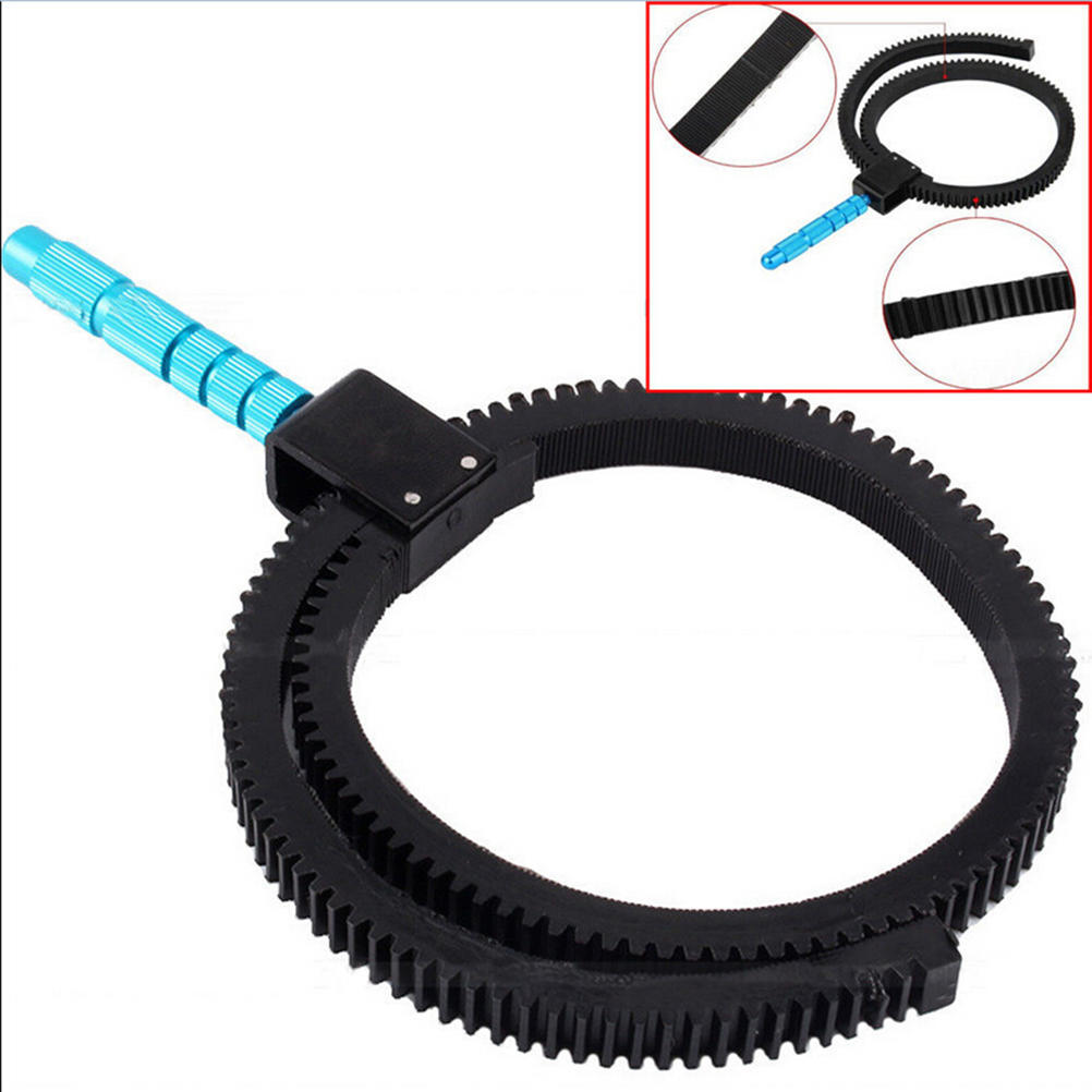 Flexible Adjustable Gear Ring Belt W/Hand For Dslr Camera Follow Focus Zoom Lens