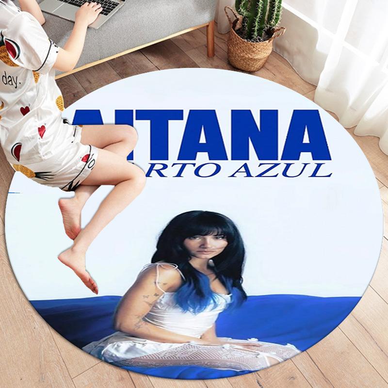 Aitana Round Area Rug,Carpet Rug for Living Room Bedroom Sofa Playroom Decor,Non-slip Floor Mat