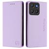 For Motorola Moto G15 4G Leather Case RINACASIS RC01 Phone Cover with RFID Blocking Wallet Stand