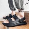 Mode Herren Strandsandalen 2024 Sommer Gladiator Herren Outdoor Schuhe Römische Herren Freizeitschuhe Flip Flops Große Größe 45 Hausschuhe Flach
