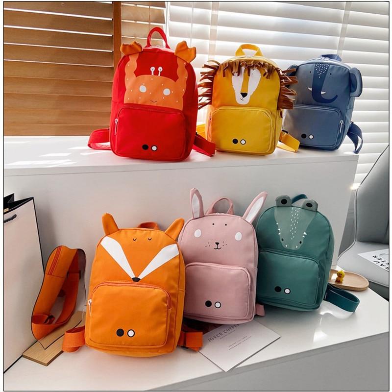 Buy Kids Canvas Backpack 2022 New Fashion Kid Animal School Bag Lovely Cute Toddler Children