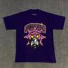 Camiseta Unisex de Algodón Morado Glo Gang 100 Ajuste Cómodo Streetwear Top Casual