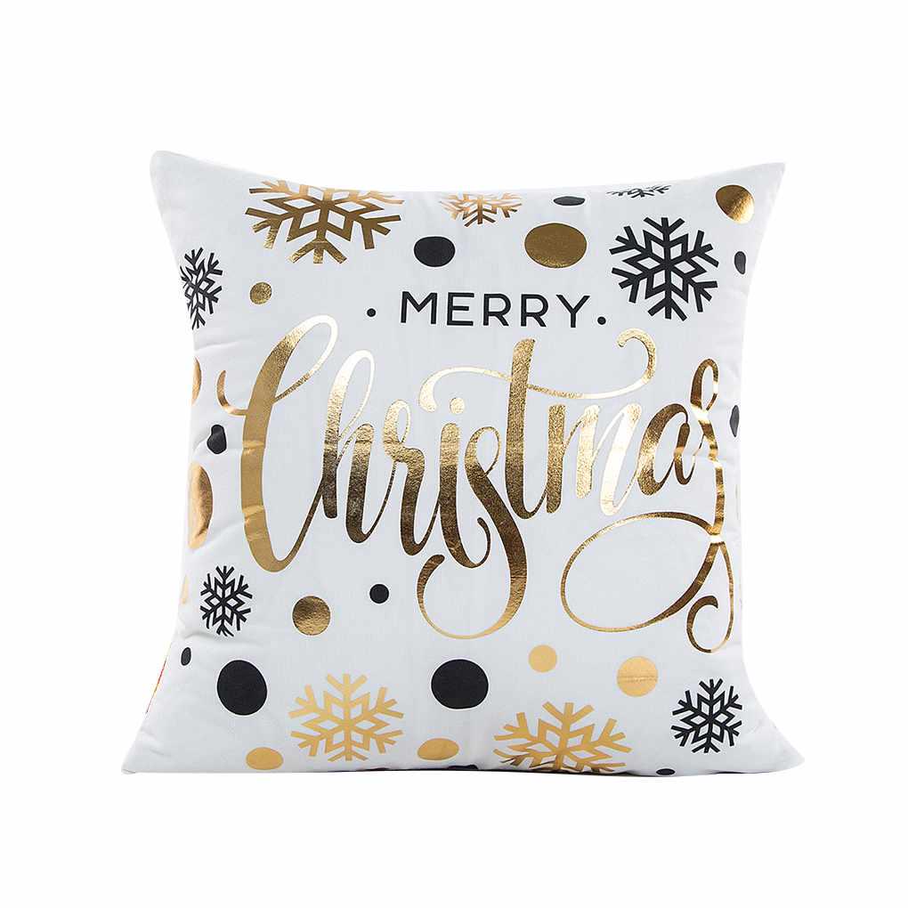 

Christmas Letter Cover Pillow Case Sofa Car Square Home Office Soft Decor