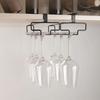 Lightweight Goblet Storage Shelf Two Rows Wine Glass Holder Wine Glass Hanging Rack  Under Cabinet