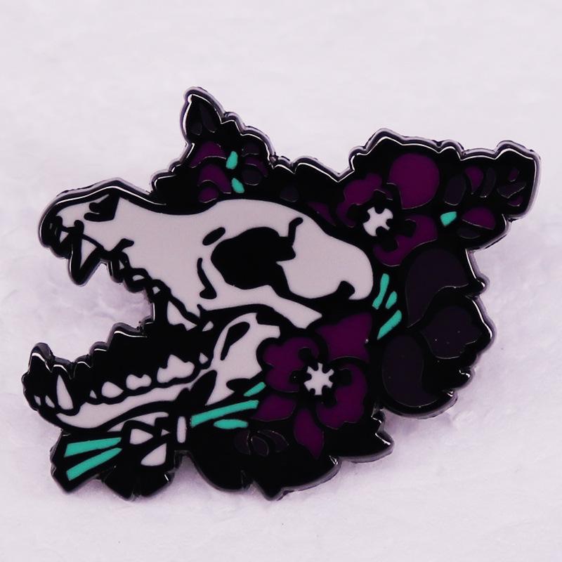 Wolf Skull Badge