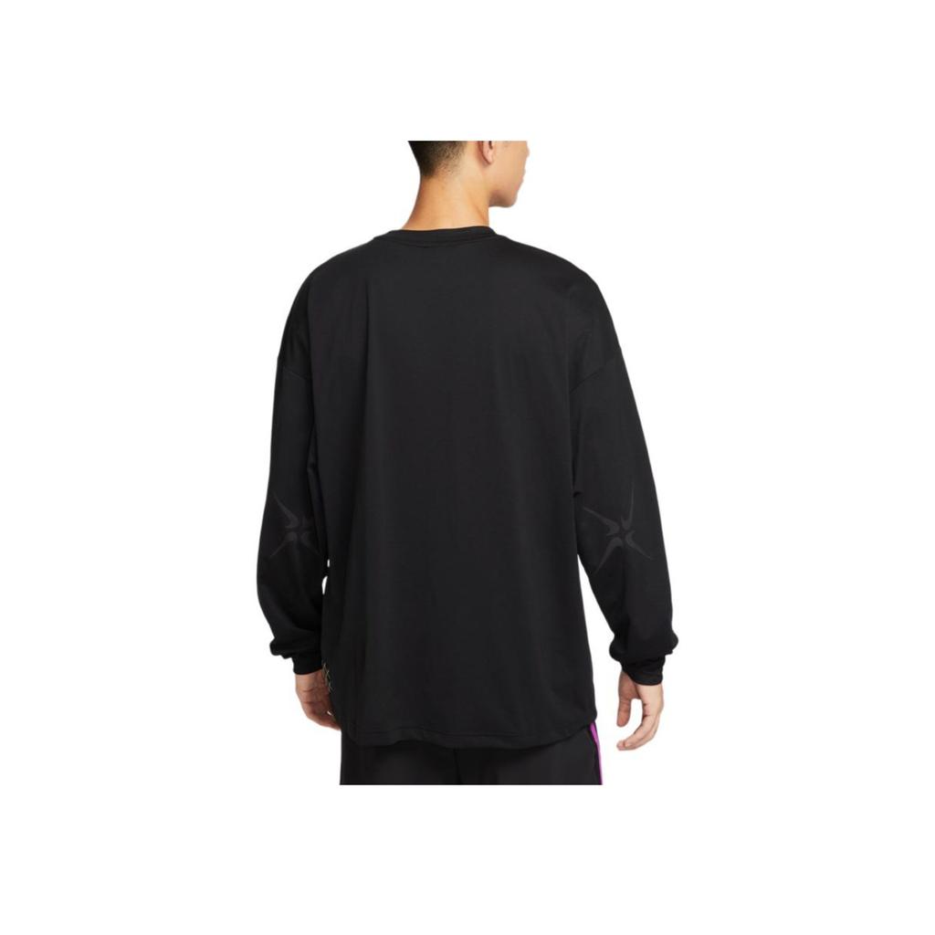 Nike As M Df Street Langarm T-Shirt Herren Tops Schwarz HV3344010