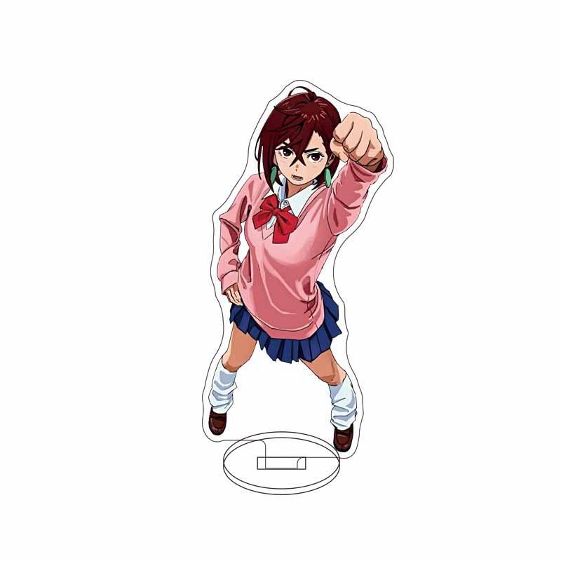 Anime Dandadan Cosplay Ayase Momo Takakura Ken Acrylic chain Stand Model 15cm Acrylic Stand Model Gifts For Fans Chain