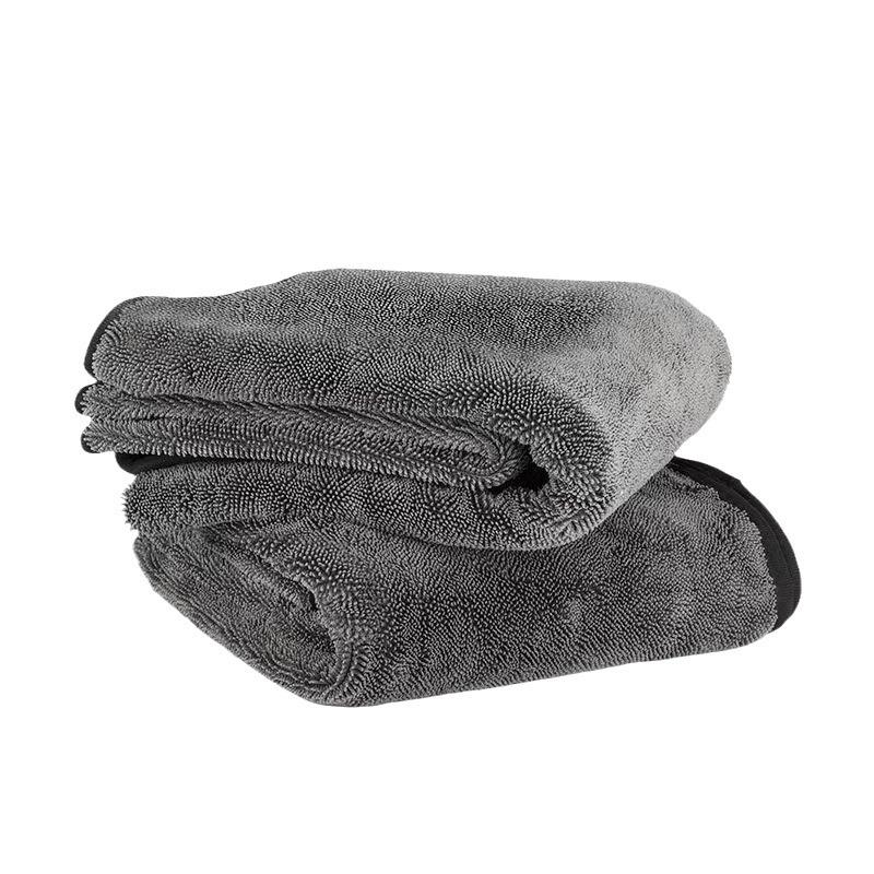 Compact Soft Braid Car Cleaning Towel - Lint-Free, Absorbent, Streak-Free