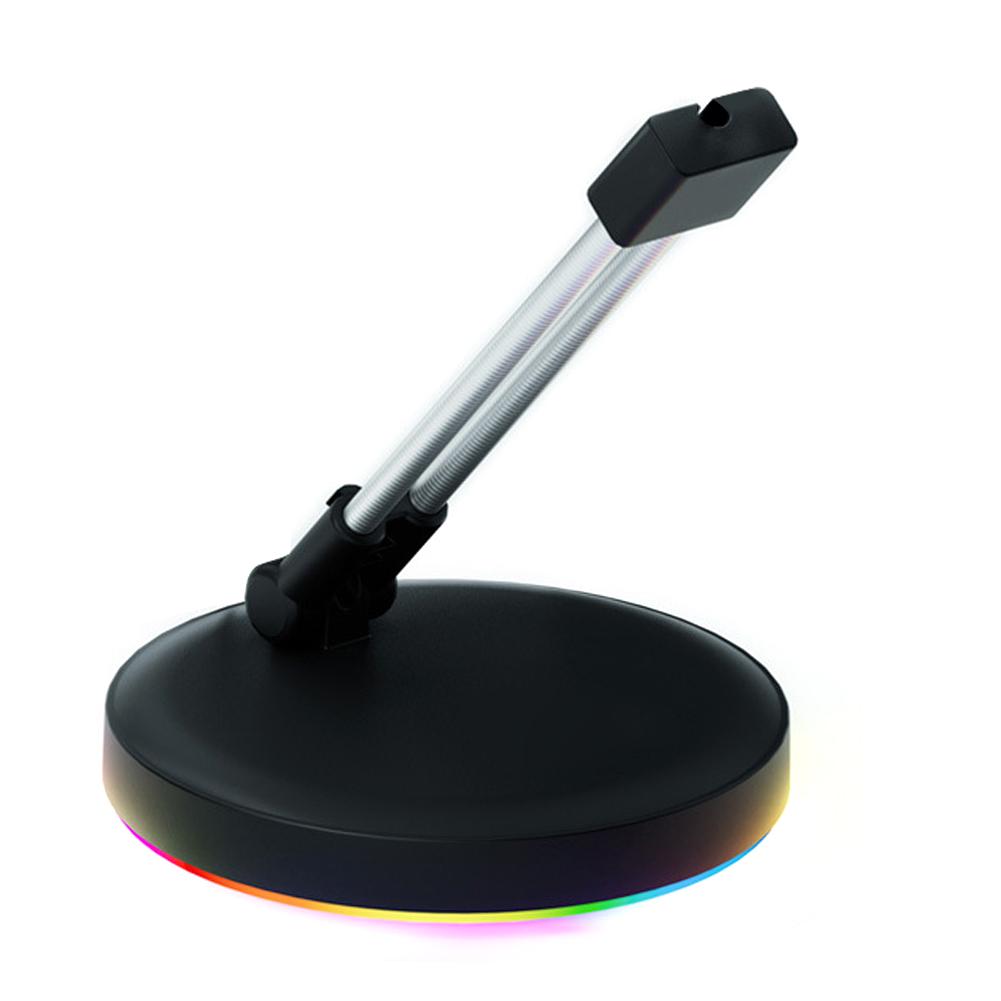 RGB Gaming Mouse Cable Holder Anti-Slip Feet Mouse Cord Management with Type-C Cable Mouse Bungee Anti-winding for PC Gaming