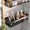 2Pcs Waterproof Bathroom Storage Rack Rustproof Large Capacity Cosmetic Storage Box Easy Install Thicken Home Storage Organizer