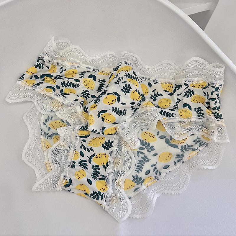 Damen Unterwäsche Bedruckte Slips Atmungsaktiver Komfort Sexy Panties Passend 50 kg bis 100 kg