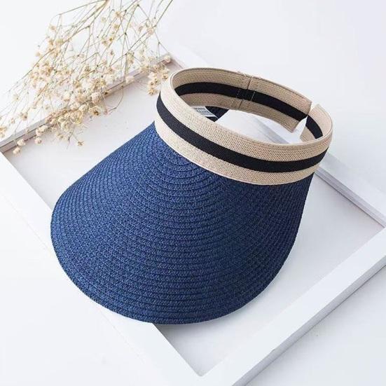 Summer Foldable Sun Hat, Breathable Braided Straw Hat, Portable UV Protection Hat for Beach Travel Hiking