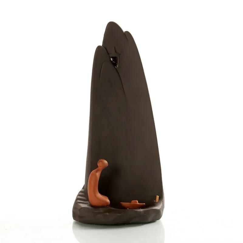 FY Lover Sledujte Kadidelnice Bacflow Fialový Písek Držák na Tyčinkové Kadidlo Vodopád Kouře Zenová Dekorace pro Domov