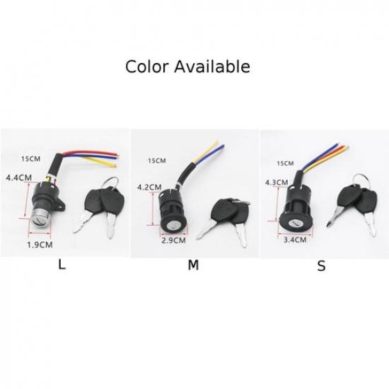 E-Bike Ignition Key Easy To Use High Quality New Three Sizes Easy To Install