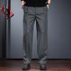 High-end suit pants men's new autumn loose straight pants brown drape versatile business casual pants