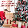 1/10x Grandi Bastoncini di Zucchero Gonfiabili Decorazioni per Feste di Natale da Interno/Esterno Decorazioni per Giardino Bastoncini di Zucchero Gonfiabili Pendenti per Albero di Natale
