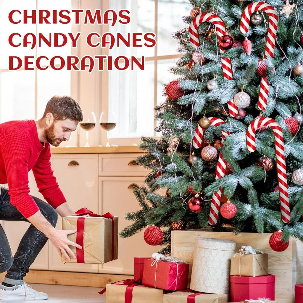 1/10x Grandi Bastoncini di Zucchero Gonfiabili Decorazioni per Feste di Natale da Interno/Esterno Decorazioni per Giardino Bastoncini di Zucchero Gonfiabili Pendenti per Albero di Natale
