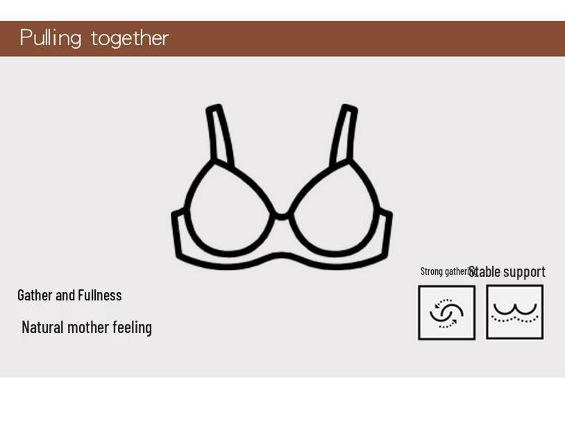 Breathable Seamless Soft Support Bra for Small Chest - Anti-Sagging, Comfortable, Fixed Cup