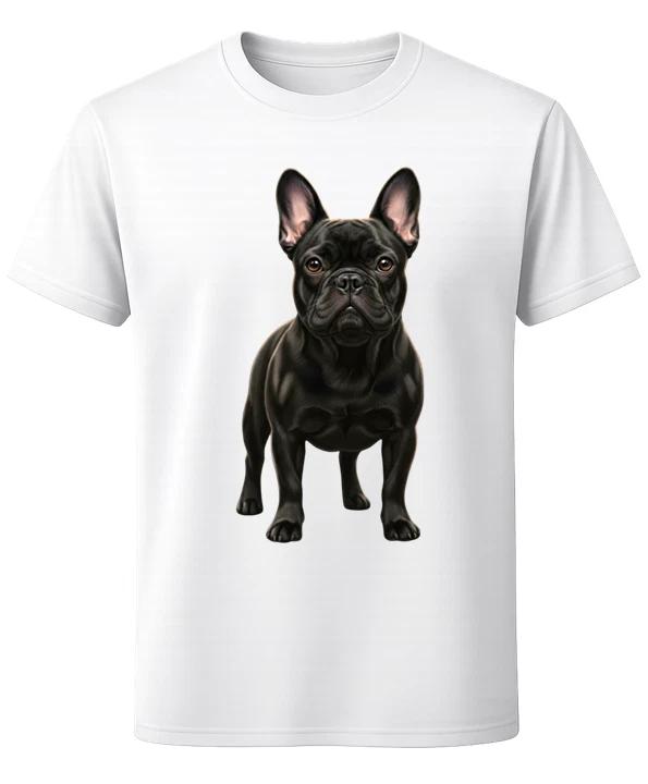 Black French Bulldog T-Shirt Dog Lover Cute Pet Unisex Tee XL