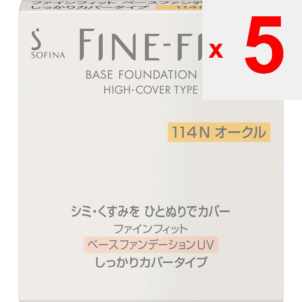 Kao Sofina FINE FIT Base Foundation UV Firm Cover Type 114 Ochre Foundation (liquid, gel, cream) Use after your skin has been toned with basic cosmeti