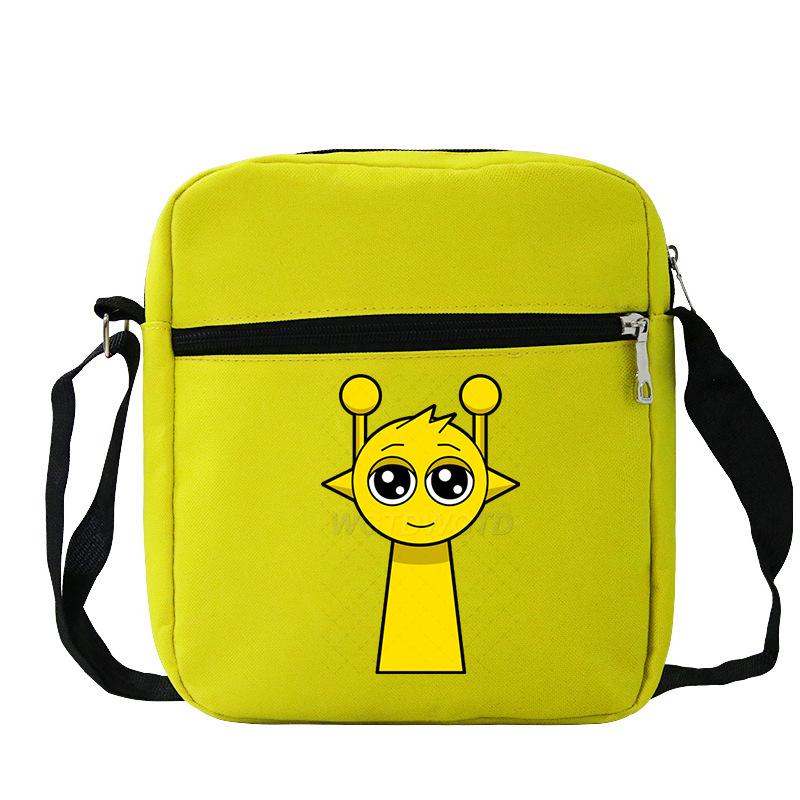 

Rhythm box sprunki fun cartoon personalized printing messenger bag cross-border trend children s portable shoulder bag No specification