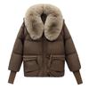 Loose cotton clothes winter clothes 2025 fashion big fur collar new cotton clothes women's autumn and winter padded jackets foreign short jackets