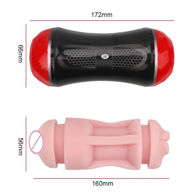 Male Masturbation Penis Oral Sex Sucking Real Soft Vagina Vacuum Masturbation Cup Intimate Sex Toy Man Adult Silicone Material