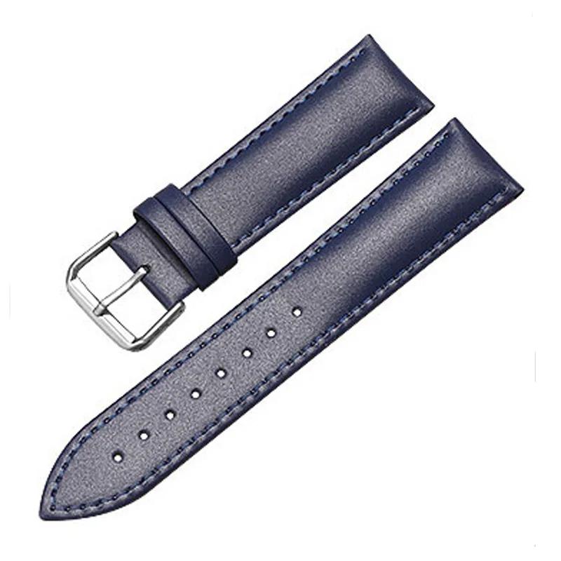 Replacement Leather Watch Band Universal Strap for Samsung Huawei Black Brown 18mm 19mm 20mm 21mm 22mm 24mm