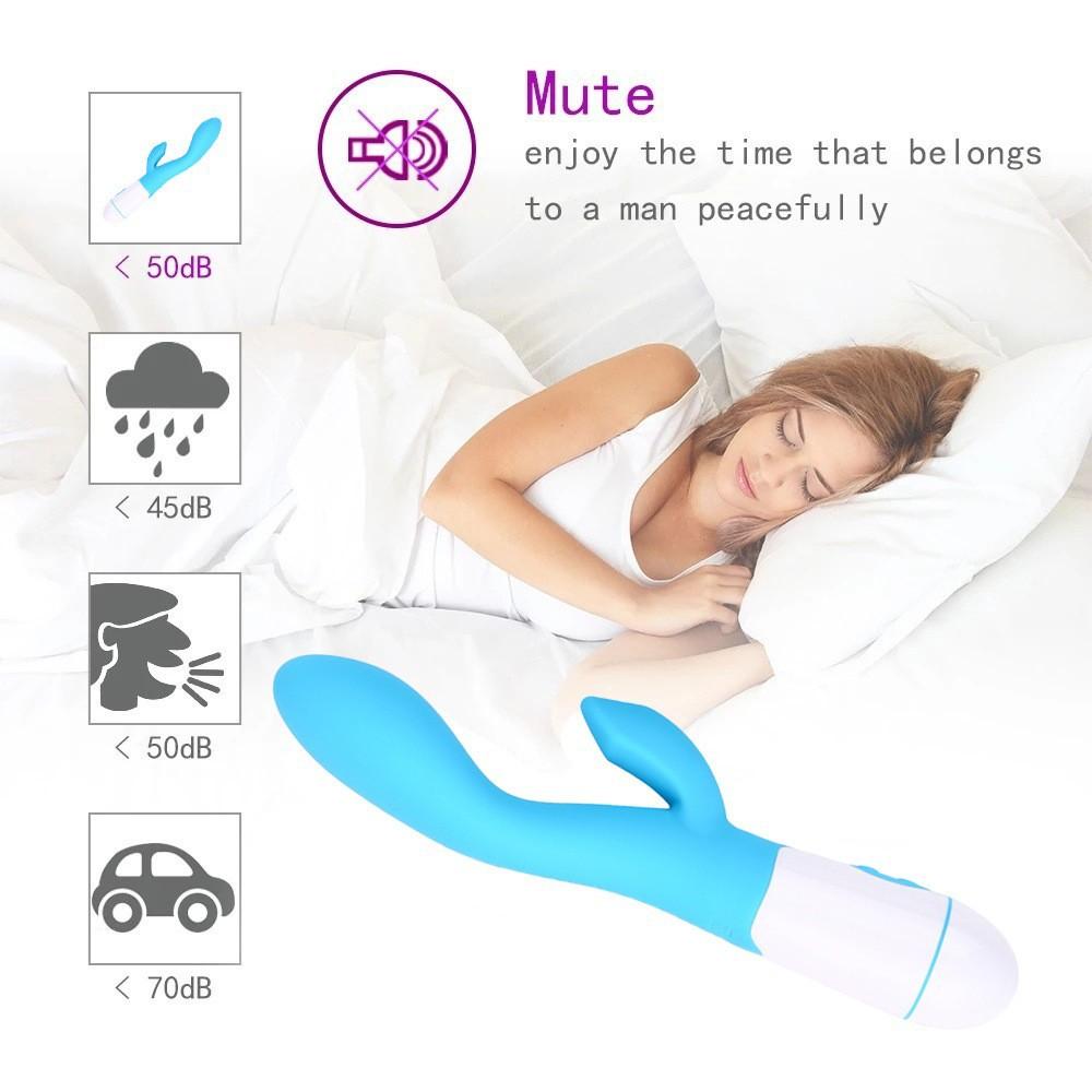 30-Frequency Vibrator Women's Silicone Fashion G-Spot Double Shock AV Stick Handheld Masturbation Massager Adult Sex