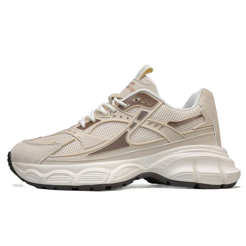 Dad shoes platform men's shoes new spring and summer light running breathable mesh men's leisure sports