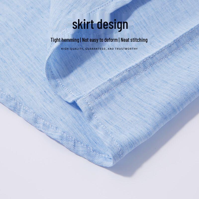 Hodo Men's Linen Blend Business Casual Shirt