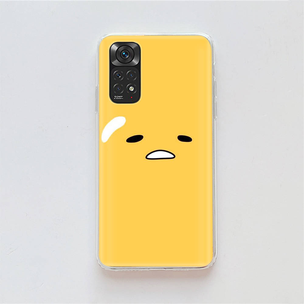 

Чехол KT61 Lazy Egg для Samsung A04 A14 A23 A34 A54 M23 M33 M52 M53 Realme 10 9 C30S C35 C55 VIVO Y02S Y21 Y33S Y51 X80 Pro Прозрачный чехол Tecno Pova 3 коричневато-жёлтый
