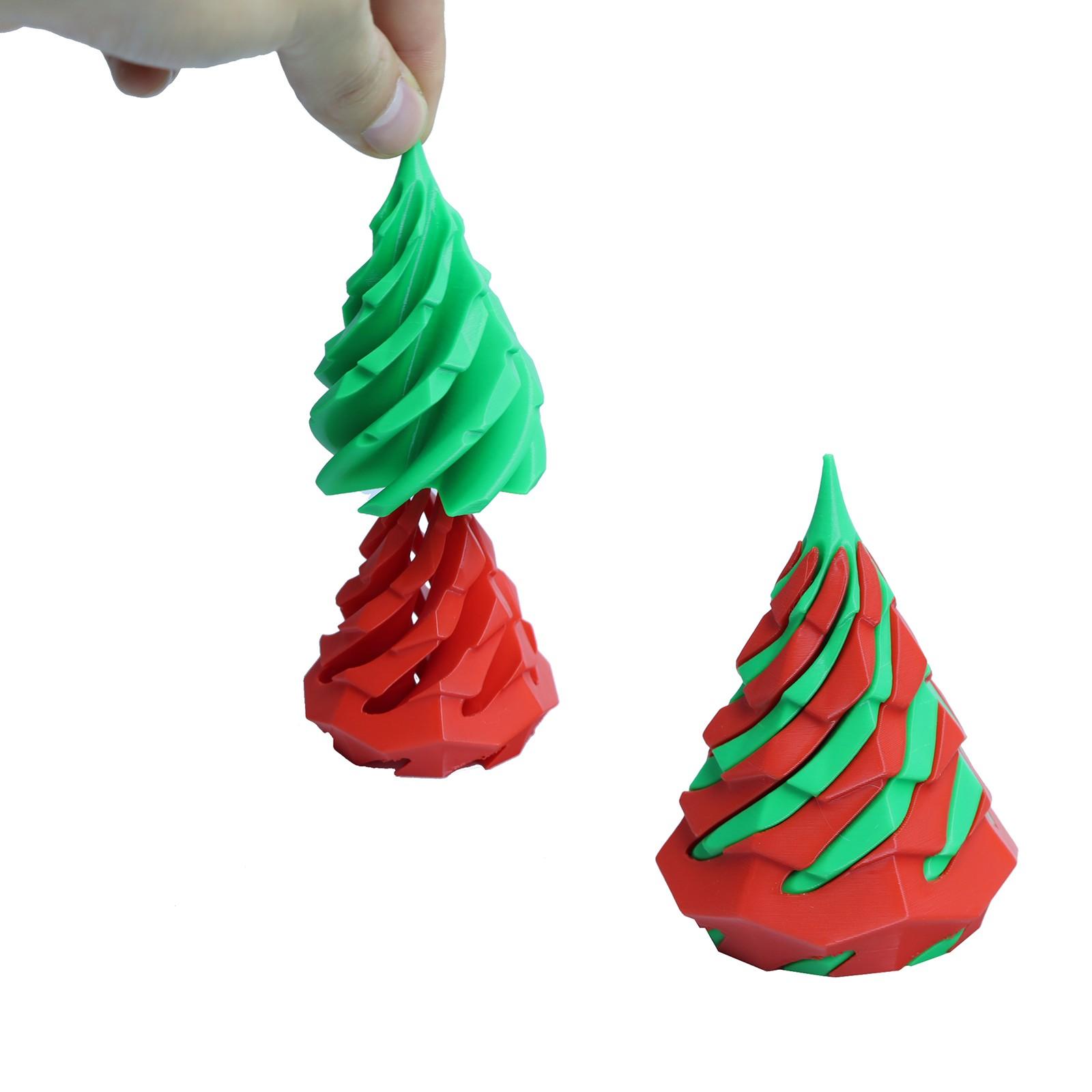 

3D-печатная игрушка для декомпрессии, вращающаяся спиральная проникающая скульптура для снятия стресса и беспокойства One Size зелёный