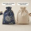 20 Stück Chinesischer Stil Leinen Kordelzug Beutel Vintage Sachet Tasche Mini Schmuck Geschenk Verpackungsbeutel für Partygeschenke Halloween Weihnachtsgeschenke Verpackungsbeutel