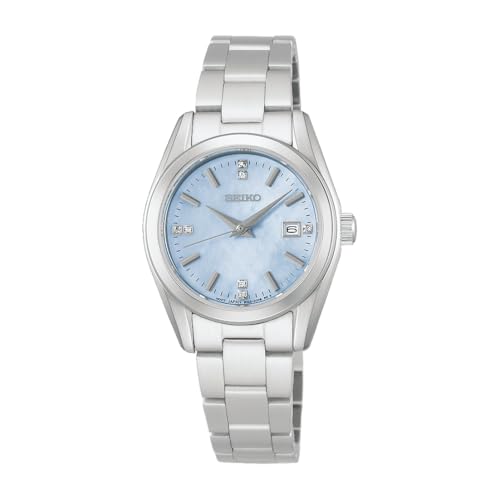 SEIKO SELECTION HFH003P Ladies Watch, Analog Quartz, Mother-of-Pearl Dial, Blue