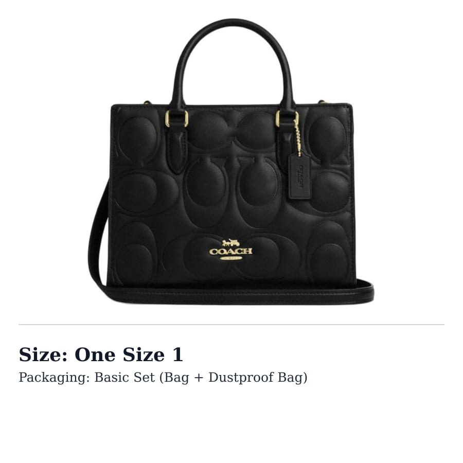 COACH Maggie gludas ādas tote soma
