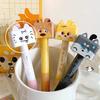 1/4Pcs Cute Cat Gel Pen 0.5mm Black Ink Smooth Ballpoint Pen Stress Relief Quick Drying Neutral Pen School Office