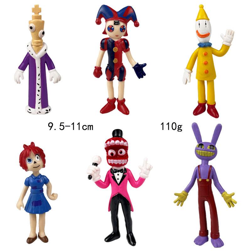 Nová Roztomilá Postavička ze Série The Amazing Digital Circus Kreslená Postavička Model Kreativity Stolní Hračka Merch Dárek pro Přátele