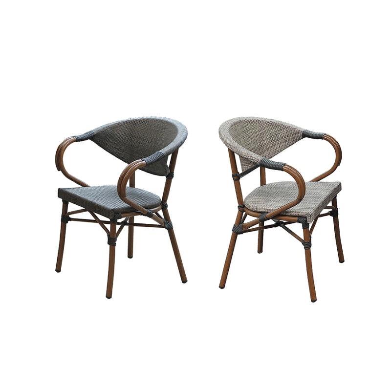 Casual Outdoor Rattan Woven Chair for Garden, Balcony, or Coffee Shop