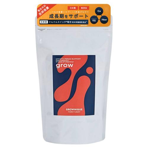 

GROWNIQUE GROW [Doctor-Approved] Height Growth Supplement for Kids and Juniors: Calcium, Dietary Fiber, and Vitamins. Gungun Switch, Made in Japan. Fu