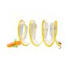 Cat Tunnel Toy Spiral Kitten Toy Foldable Design Easy To Install Interactive Spiral Cat Tunnel with Feather Toy