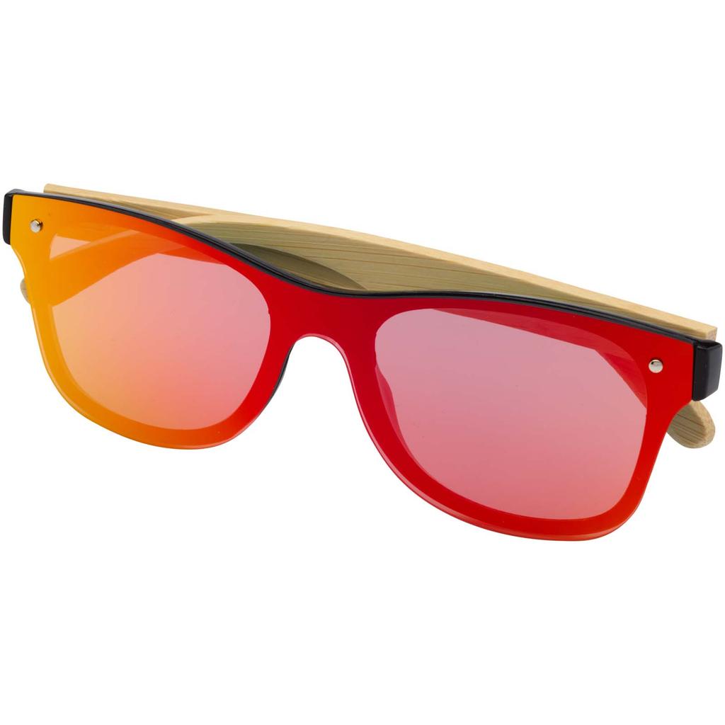 Gafas de sol con patillas de bambu "Tan" Amarillo