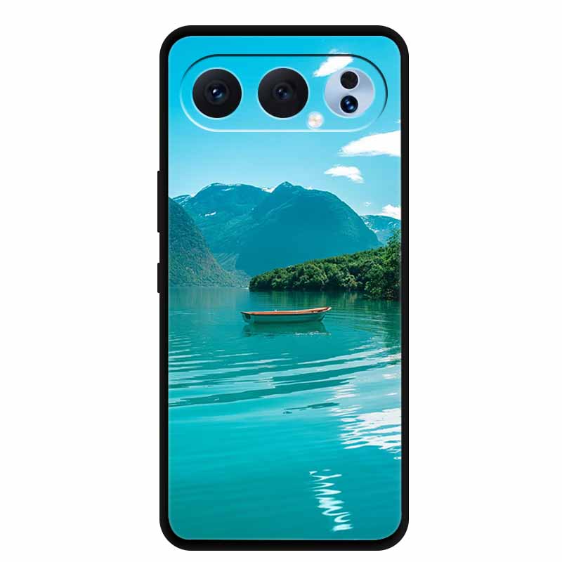 Case For Honor 500 Pro 5G 2025 Fashion Black Edge Soft TPU Silicone Covers For Honor 500 Pro Cases Painted Flowers Shells Fundas