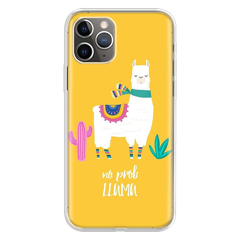 Lama Llama Alpacas For iPhone 17 Air 16 15 14 Plus 13 Mini 12 11 Pro Max Phone Case 16E 7 Print 8 SE Fundas Cover Soft Coque 16