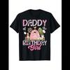 180G Pure Cotton SingleSided Printed Round Collar ShortSleeved TShirt Birthday Dad Girl Farm Cow Pink 1St Birthday TShirt