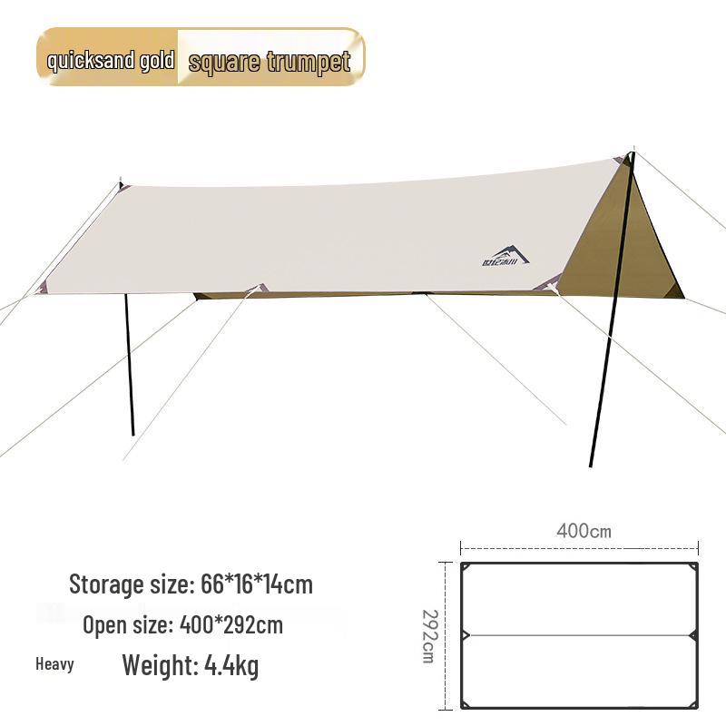 

Большая уличная кемпинговая палатка-навес с серебряным покрытием - Водонепроницаемая пергола для пикников 8+ People