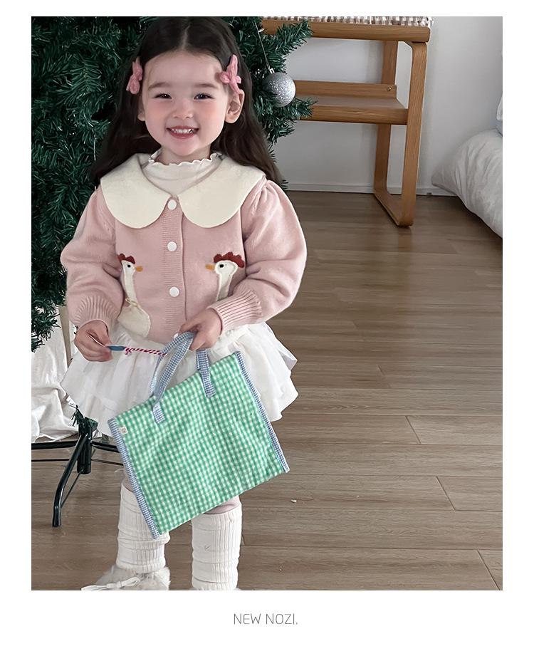 Girls' Winter Sweater and Fleece-Lined Leggings Set - Korean Style